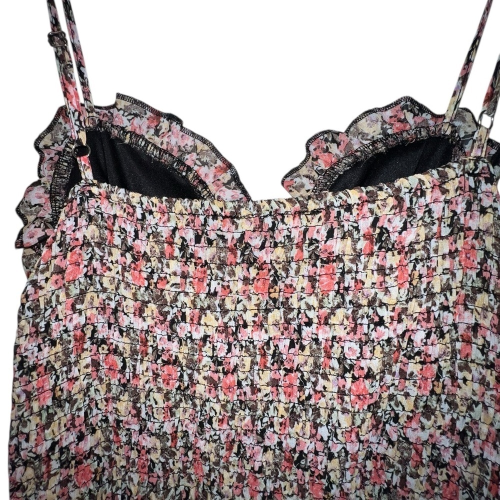 Iris Multicolor Floral Dress with Ruffles - Picture 5 of 8